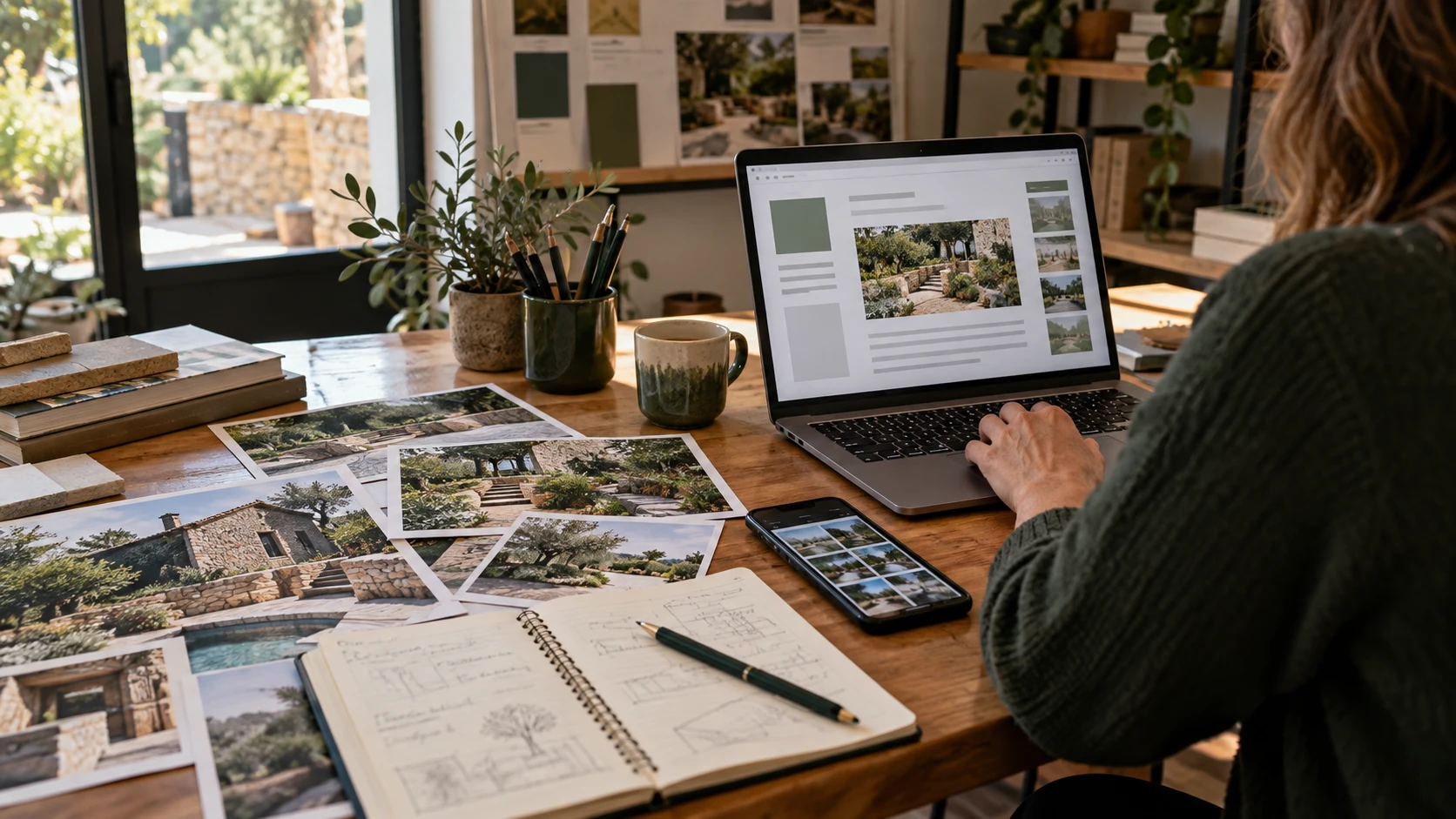 Pages d’articles reliées par des liens au sein d’un site professionnel